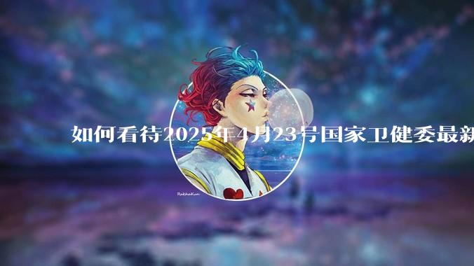 如何看待2025年4月23号国家卫健委最新消息：越来越多的线索和证据指向***病毒更早出现在美国?