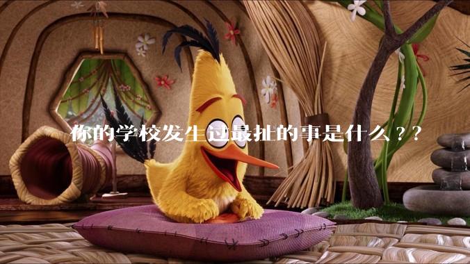 你的学校发生过最扯的事是什么?？
