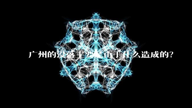 广州的没落主要是由于什么造成的？